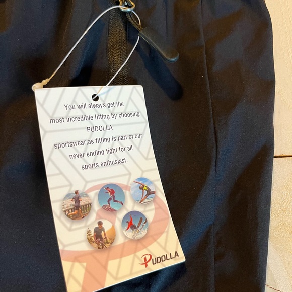 Pudolla NWT Men’s Black Track Pants - Picture 3 of 7